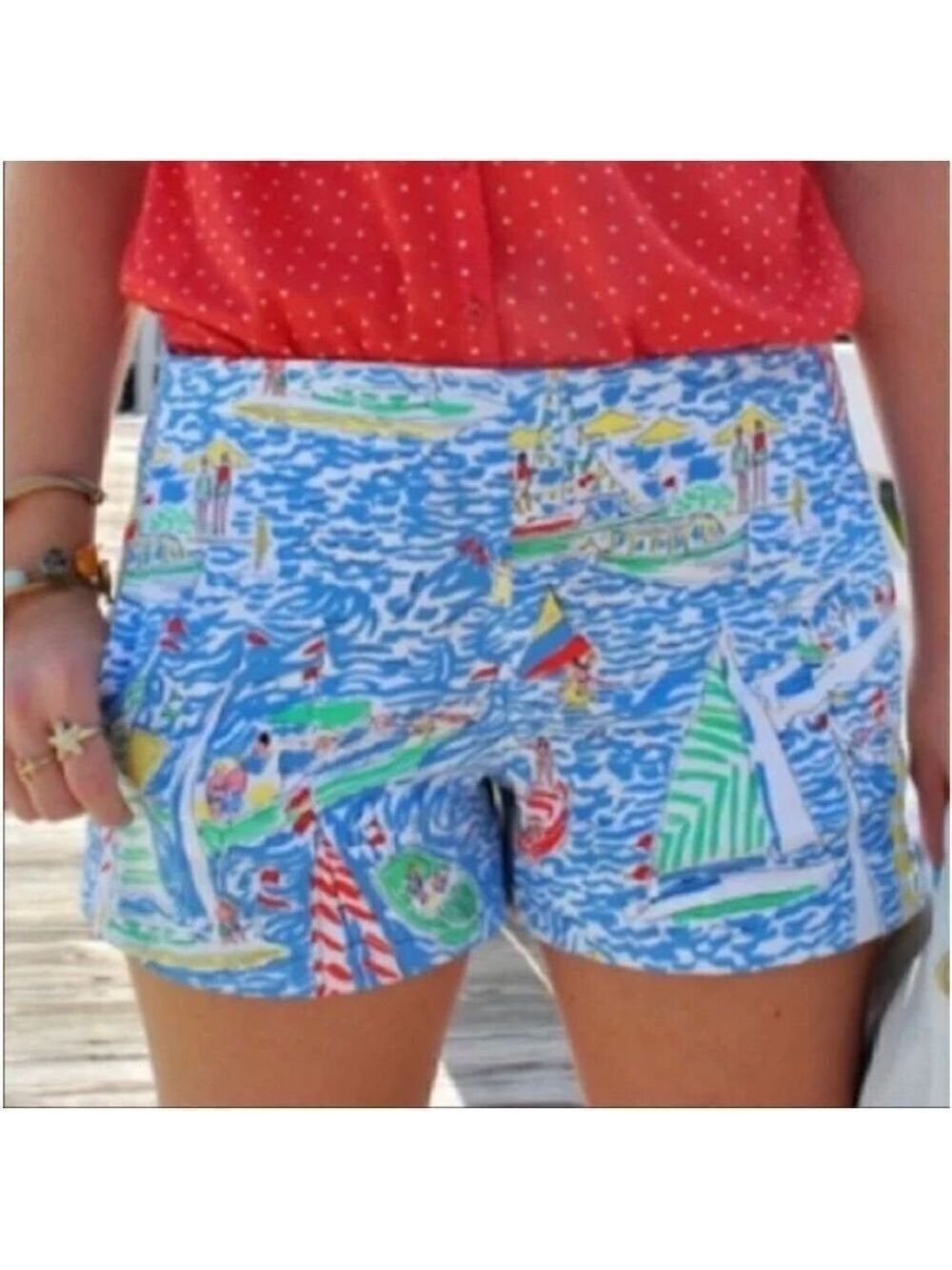 Lilly Pulitzer Liza Get Nauti Nautical Shorts‎